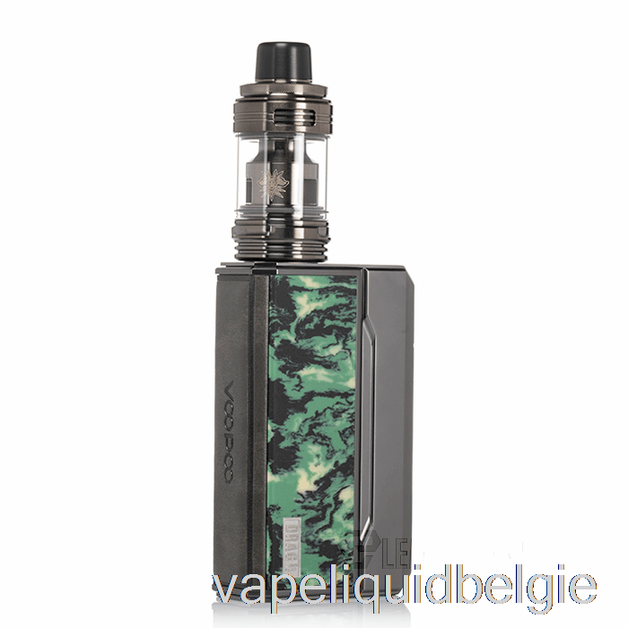 Vape België Voopoo Drag 4 177w Starterkit Gun Metal + Bosgroen